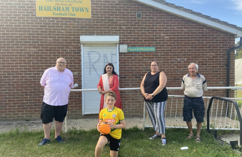 Nus Ghani and Hailsham Town FC