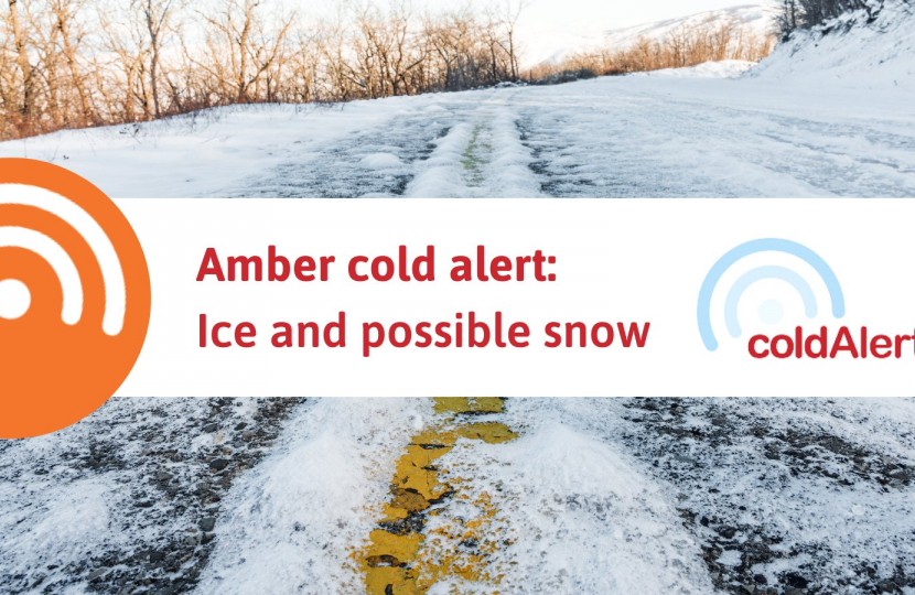 Amber cold warning