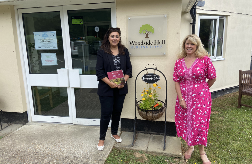 Nusrat Ghani MP with Sharon Lloyd 