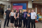 Caption: Nus Ghani MP met up with members of Uckfield Police to discuss crimes affecting children